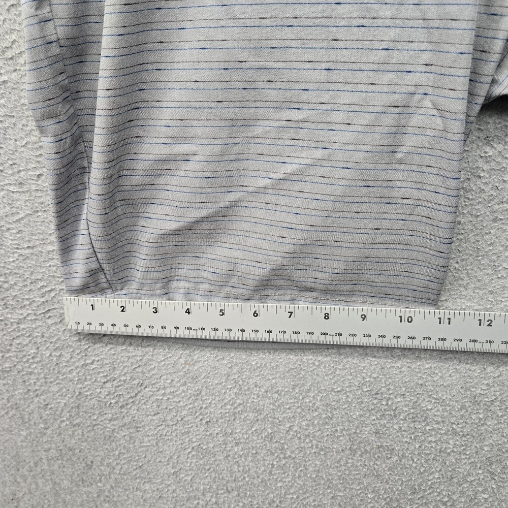 Travis‎ Mathew Men Shorts 36 Gray Striped Chino Casual 8" Inseam Logo Stretch - Picture 7 of 10